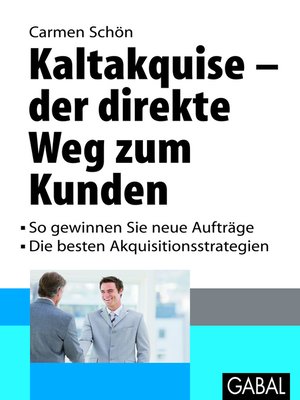 cover image of Kaltakquise--der direkt Wege zum Kunden